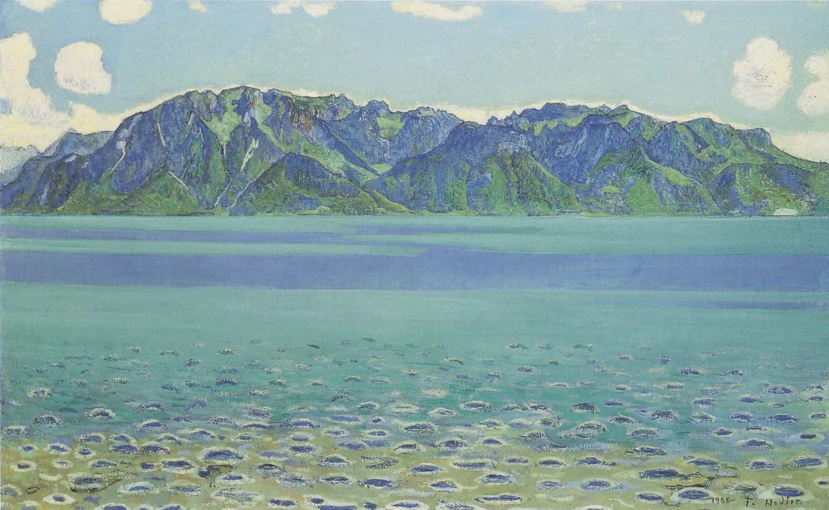 Hodler -- Le Grammont vu de Chexbres